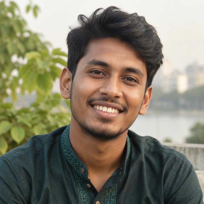 Portrait of Tanvir, a Skillbd design student